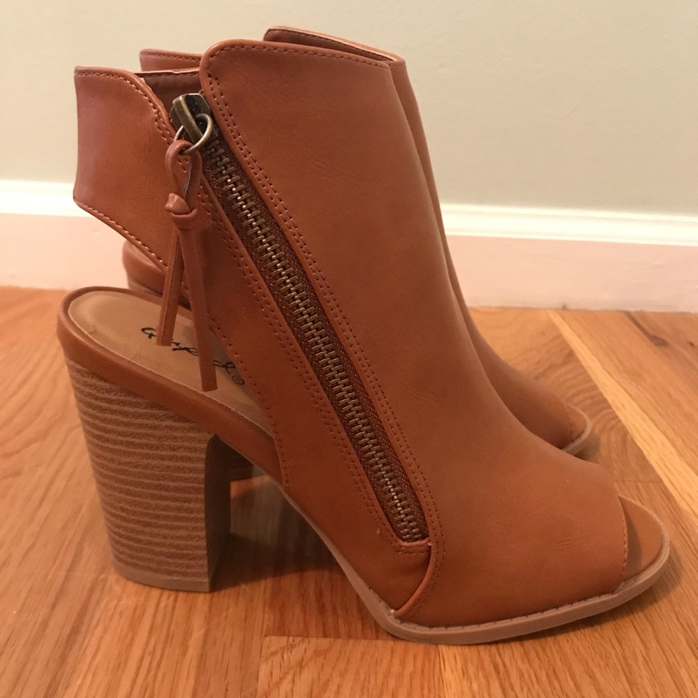 Brand new peep toe booties!